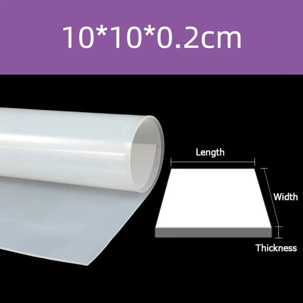 Translucent Silicone Mat High Temperature Resistance Silica Gel Plate New Silicone Sheet 0.2cm