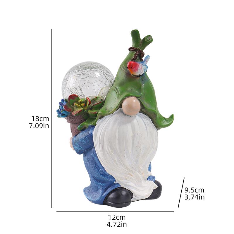 Fairy Holding Light Globe Sculpture Outdoor Solar Night Light Statue Garden Courtyard Lighting Decoration