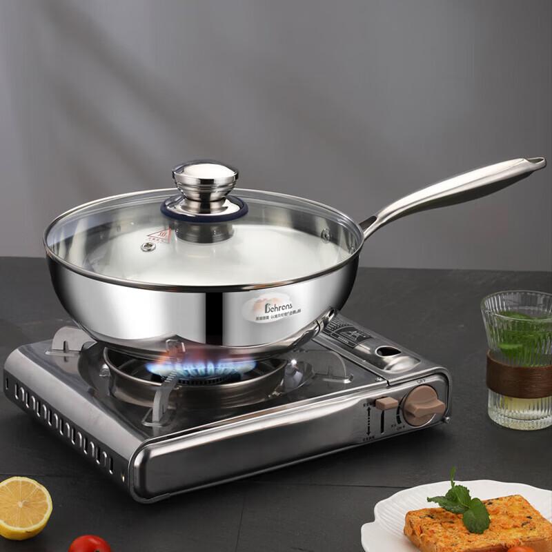 BLS Noble 3-Ply 28cm Stainless Steel Wok