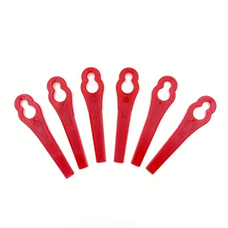 100pcs Plastic Cutter Blades For Electric Cordless Grass Trimmer Strimmer Tool Grass Trimmer Blades Replacement Garden Tool