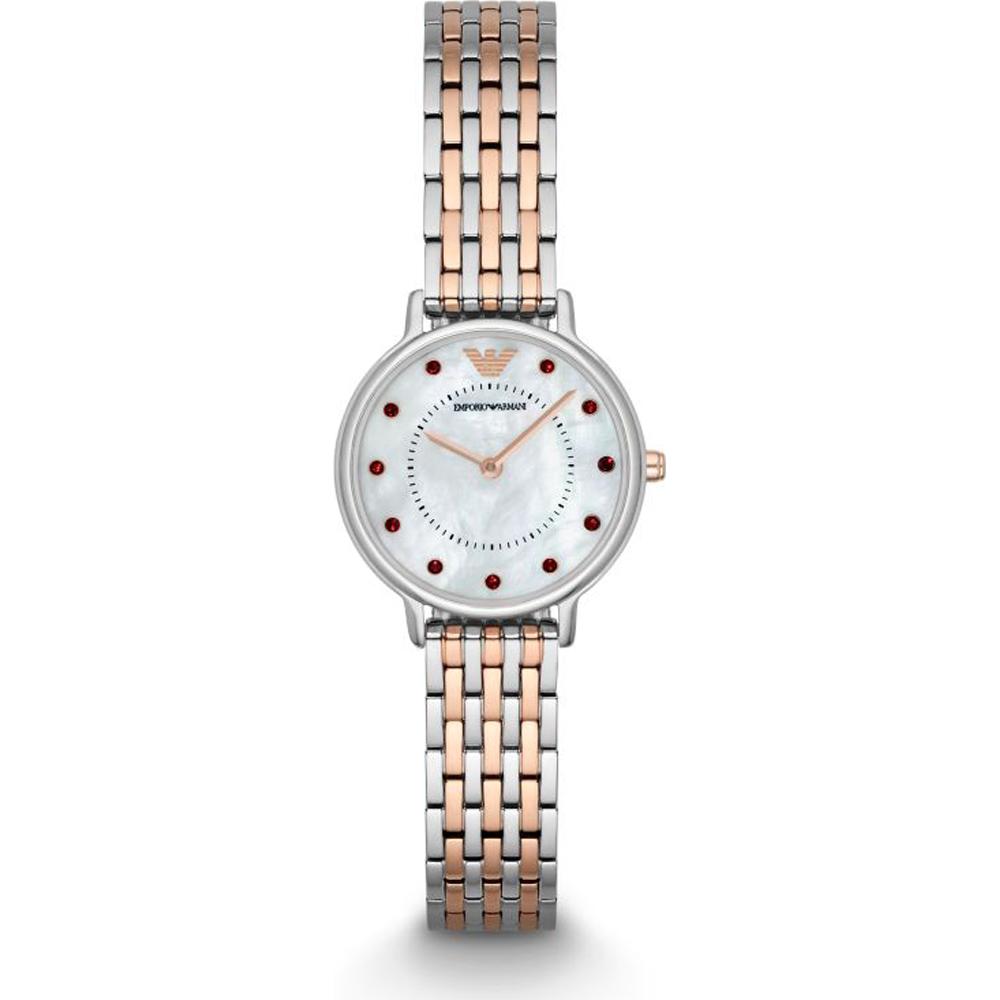 

Emporio Armani Mini Mother of pearl Bicolor rose Ladies Analog Quartz Watch AR2515 мать жемчужного