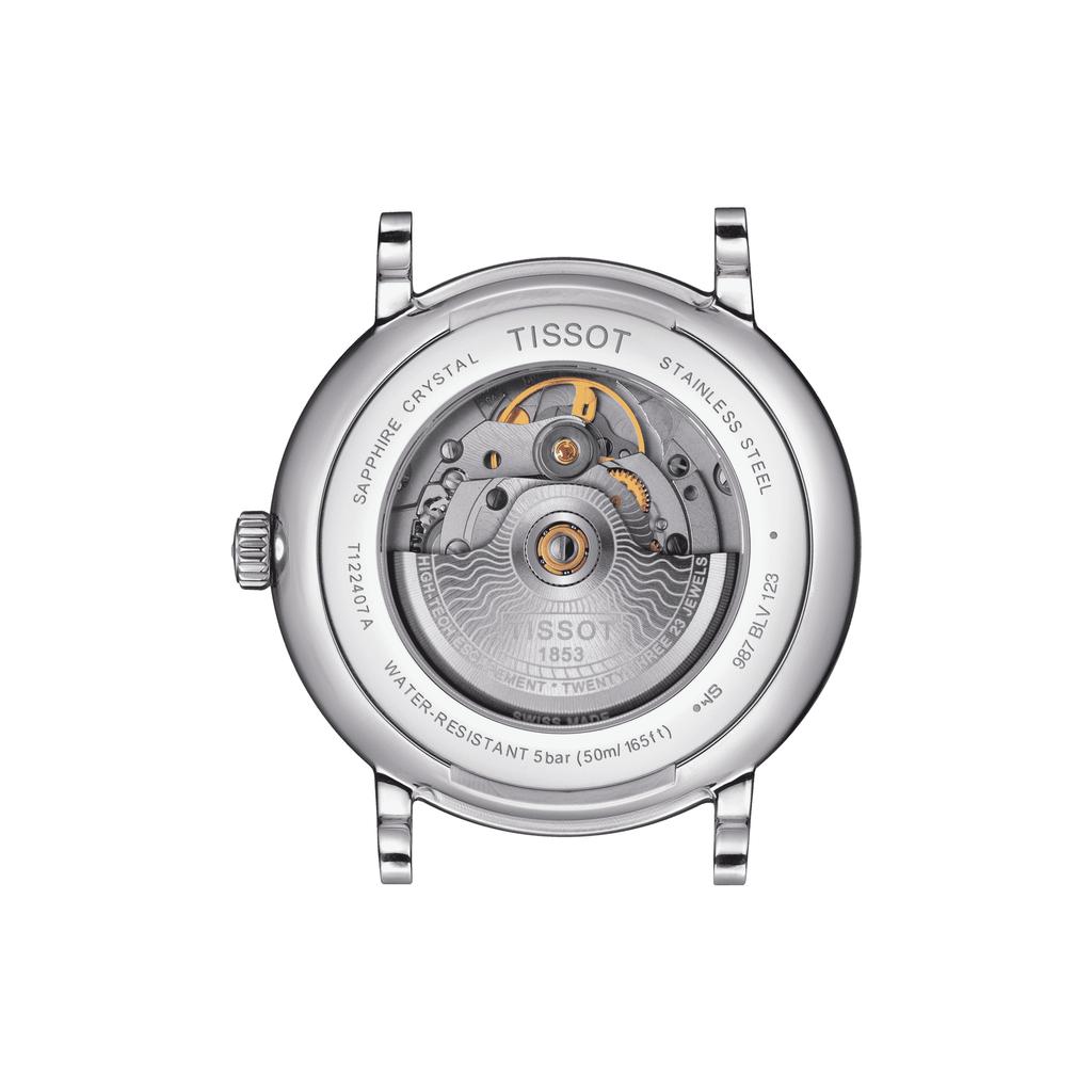 Tissot Edelstahl silbernes Zifferblatt Herren Modeuhr T122.407.11.031.00
