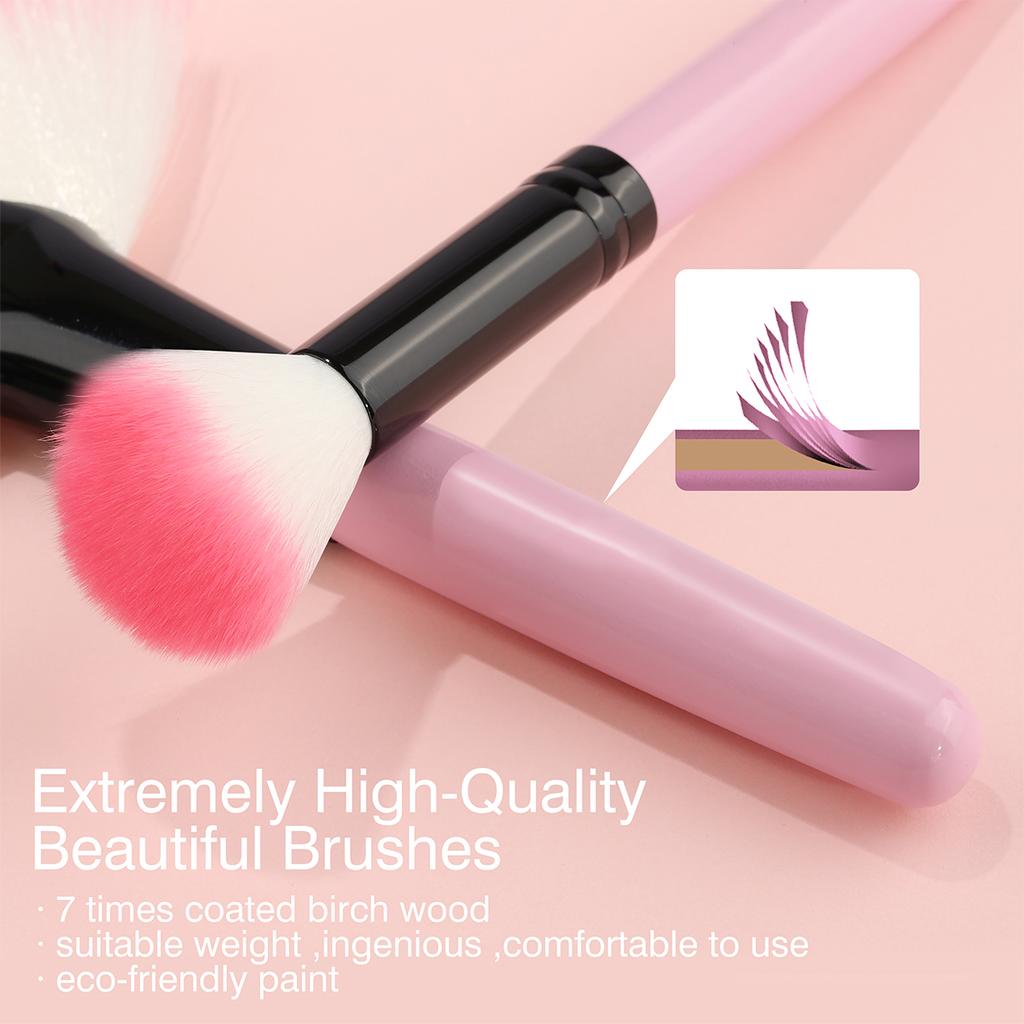 8-32pcs Pink Makeup Brush Set Soft Fluffy Premium Professional Cosmetic Foundation Powder Eyeshadow Blending Beauty Tool