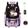 Demon slayer ghost extermination column student schoolbag junior high school student primary school student middle school student backpack