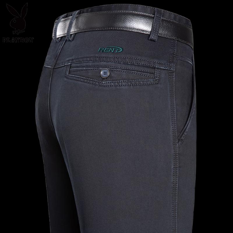

PLAYBOY Men s Relaxed Fit High-Elastic Straight Jeans 38