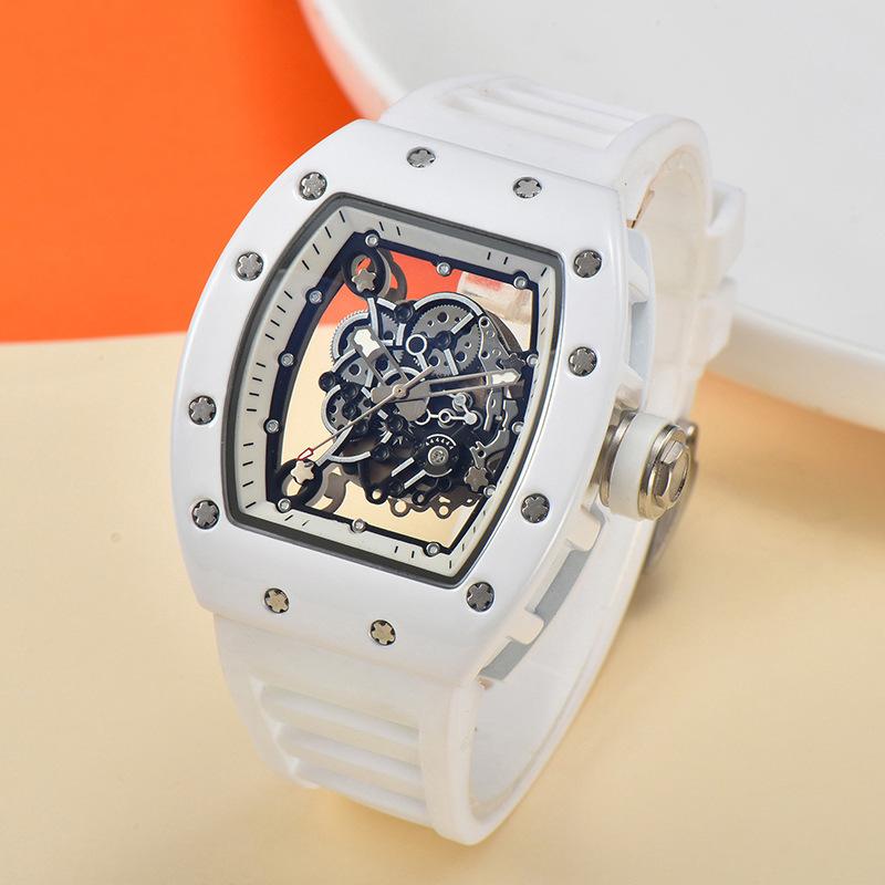 New hollowed-out personalized tiger head watch ceramic oil mechanical position unisex watch