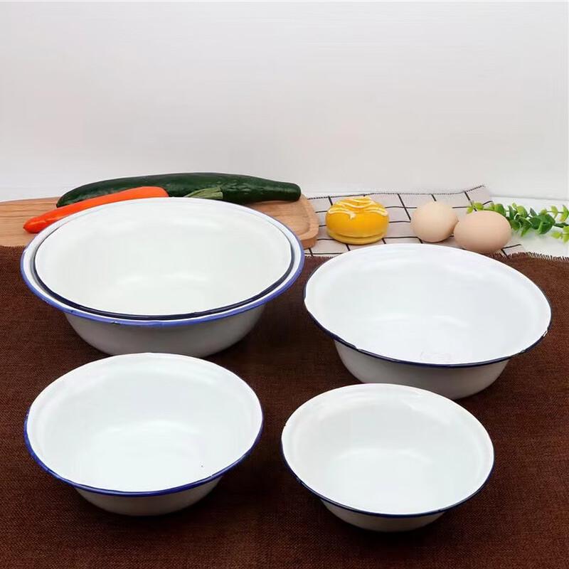 

ZISIZ Retro Enamel Flat-Rim Bowl