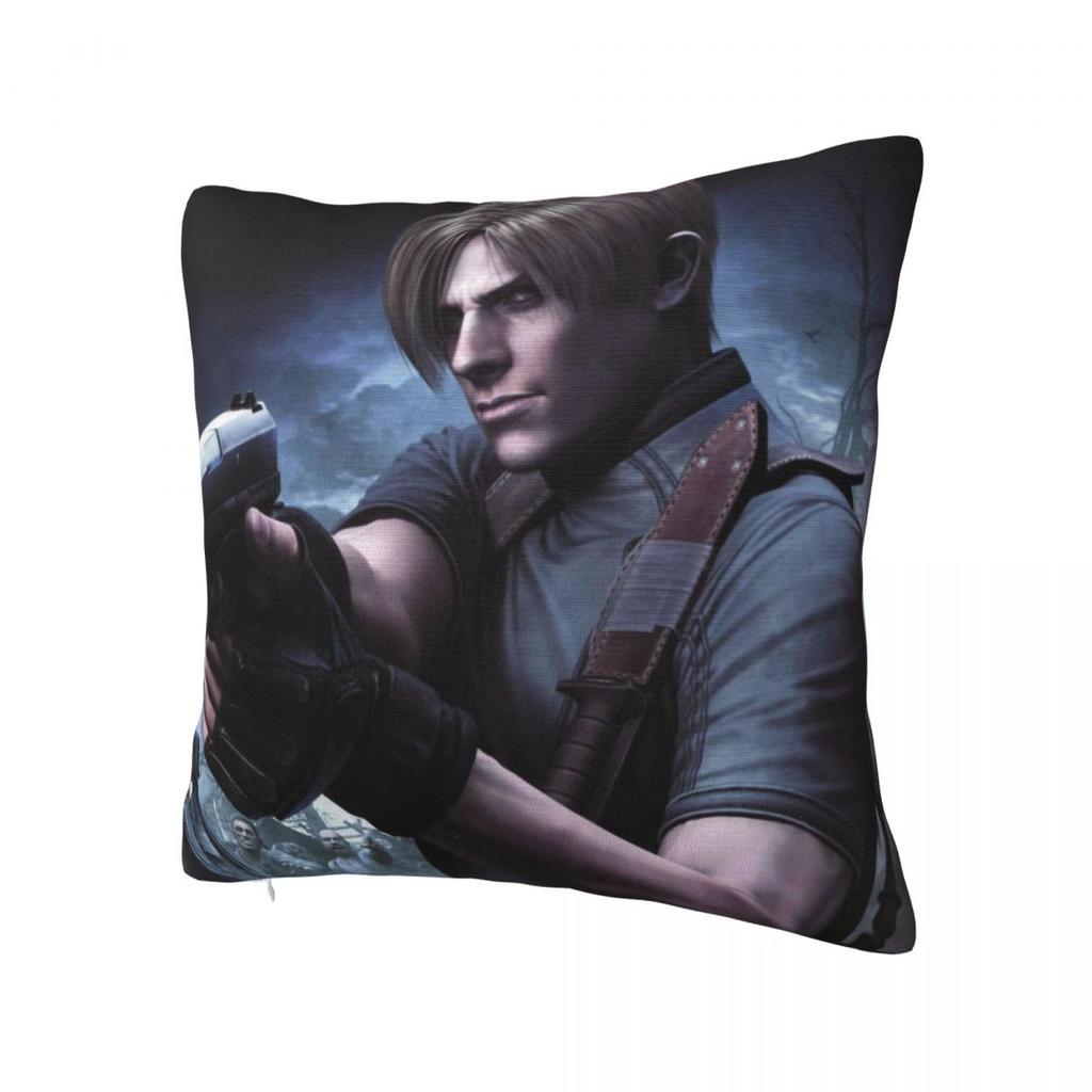 Pillow Case Leons Kennedy Video Game Residents Evils 4 Soft Pillow Cover Cute Funny Cushion Cover Custom Pillowcases For Sofa