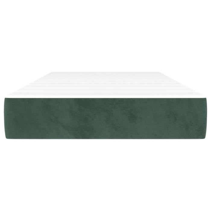 347731 vidaXL Pocket Spring Bed Mattress Dark Green 90x200 Cm Thickness 20 Cm
