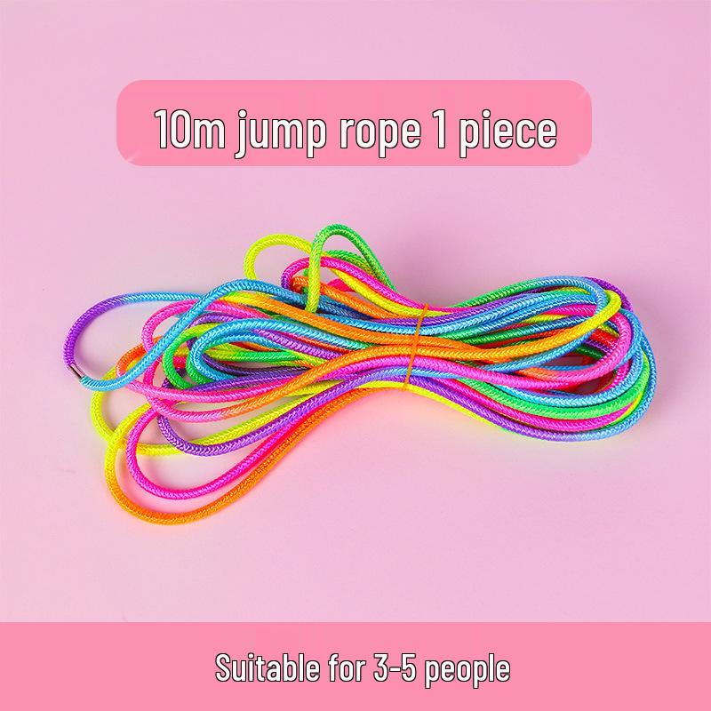 Collective Skipping Rope for Girls: Nostalgic Elastic Band for Kids' Sports Activities