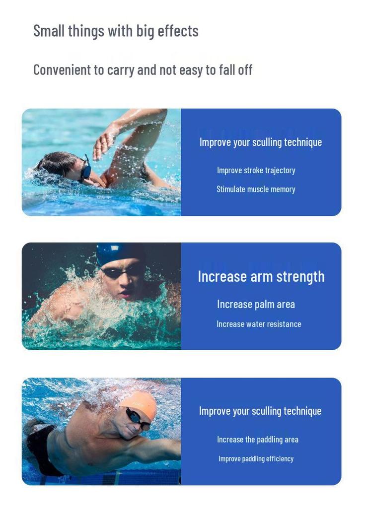 Unisex Sommer Halbfinger Schwimm Paddles & Handschuhe für Wassersport