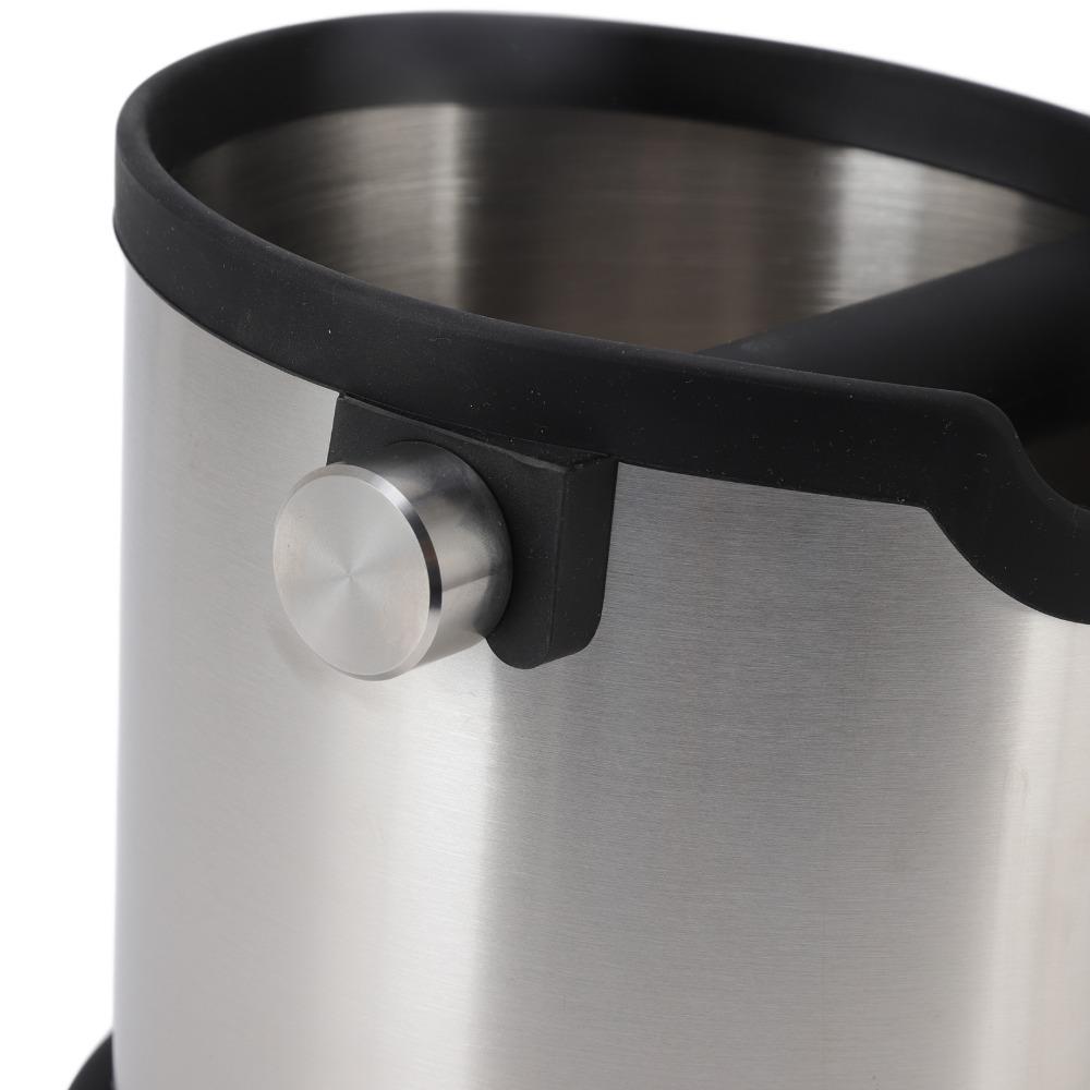 60.8oz Capacity Espresso Knock Box 1800ML Capacity Coffee Grounds Container  For Barista