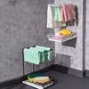 Wall Mounted Sponge Drainage Rack Black/White Drying Drain Rack Soap Sponge Holder  Kitchen