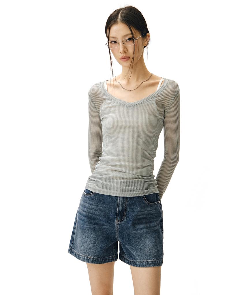 Deketeuumeon Signature Denim Shorts Dcwpt007Blueb