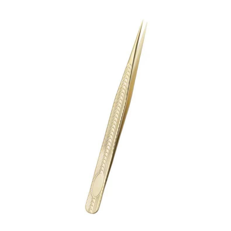 

Golden Ripple Precision Eyelash Tweezers - Phoenix Feather Design