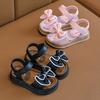Kinder Prinzessin Sandalen Neu Sommer Rutschfeste Weiche Sohle Mädchen Große Kinder Schleife Mädchenschuhe Baby Strandsandalen