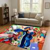 3D Retro Game Rockman Mega Man Living Room Non-Slip Area Rug Soft Carpet for Bedroom Playroom Sofa,Easy Clean Home Decor Doormat