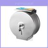 Stainless Steel Circular Toilet Paper Holder Wall Mount For Bathroom Use