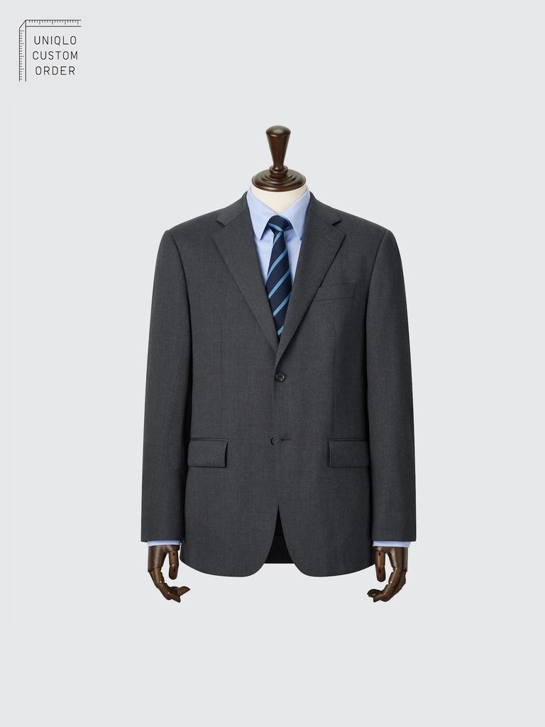 Uniqlo Japan Stretch Wool Jacket  Can Be Set Up 