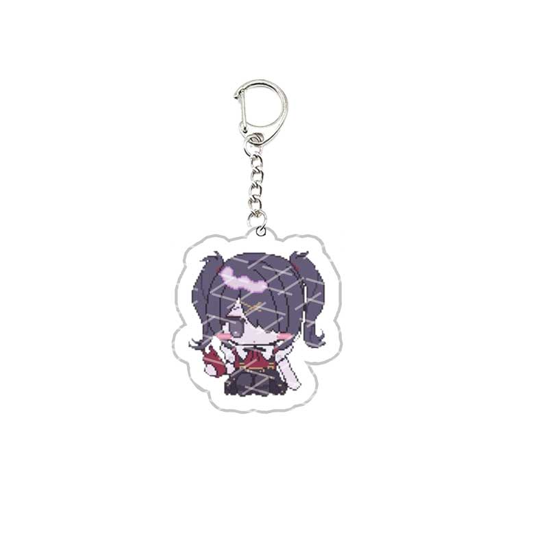 Acrylic Needy Girl Overdose Game Keychain Pendant Keyring Needy Girl Overdose Key Chain Key Ring for Accessories Bag Fans Gift