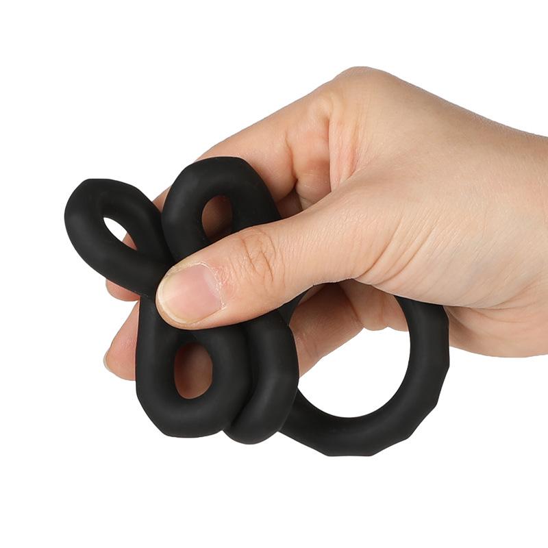 Male Scrotum Penis Ring Silicone Stretchy Cock Ring Delay Ejaculation Cock Scrotal Binding Ring Sex Toys For Man Adult Product