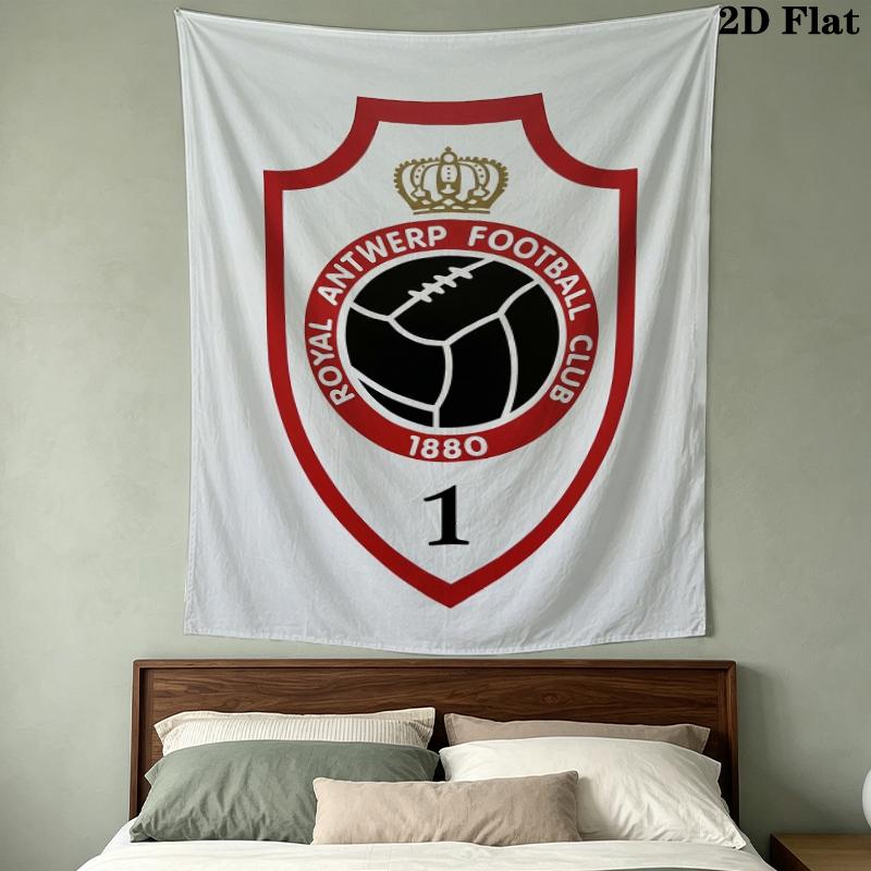 Royal Antwerp Fc Wall Tapestry Aesthetic Wall Hanging Printed Fabric Blanket Decorative Tapestries For Bedroom Living Room Home Decor