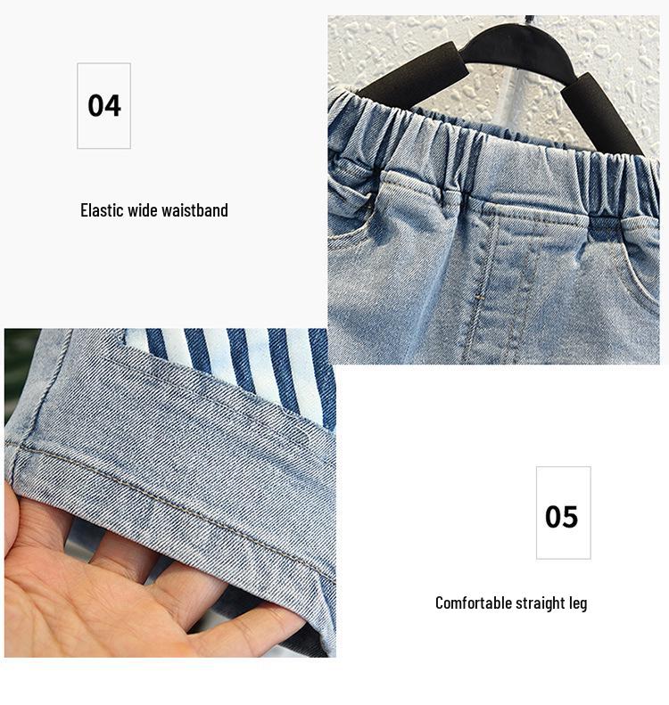 Trendy Summer Street Style Boys' Polo Shirt & Shorts Set - 2025