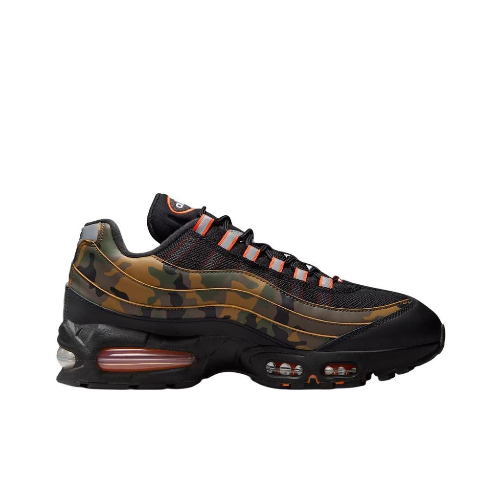 Nike Air Max 95 OG Orange Camo Unisex Sneakers Black Safety-Orange Metallic-Silver HQ1973-001