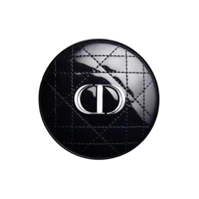 DIOR pink lacquered cannage pattern moist and bright air cushion shell convenient #black чёрный