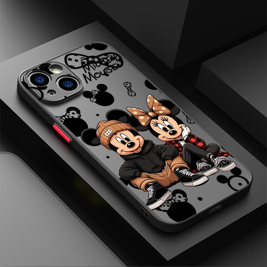 Fashion Mickey Mouse Back Phone Cover Case for iPhone 17 Pro Max 14 13 Mini 7 8 SE Air 17e 15 16 Plus 11 12 XS XR