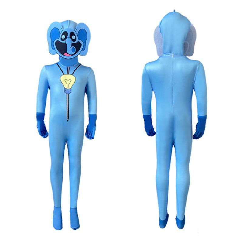 Halloween Children Nap Role-playing Catnap Smilings Critters Cat Cosplay Costume Catnap Jumpsuits with Mask Kids Horror Costumes