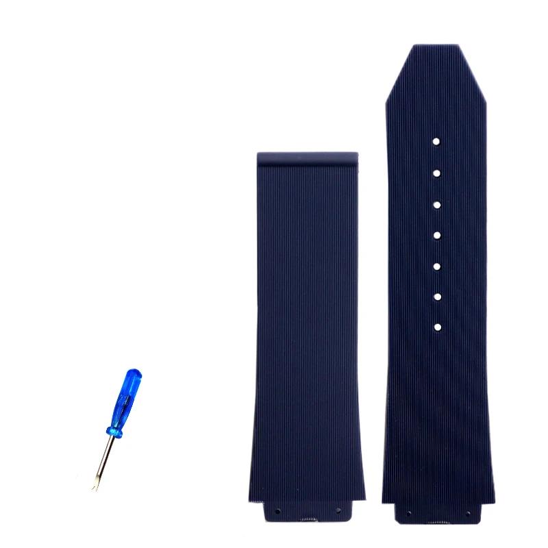 Watchband For HUBLOT BIG BANG Silicone 26mm*19mm 25mm*17mm Waterproof Men Watch Strap Chain Rubber Watch Bracelet Chain