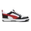 New PUMA Rebound V6 V6 Lo Slip Resistant Low Top Kids' Skateboarding Shoes Black White Red Teenagers 393833-04