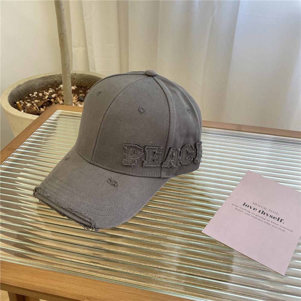 Street hole baseball cap children autumn and winter tide brand couple old rest versatile face cap