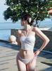 Sexy Rhinestone Lace-Up Bikini Set: European & American Style Seaside Hot Spring Swimsuit