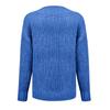 Women's Solid Color Casual Loose Round Neck High Neck Pullover  Knit Sweater