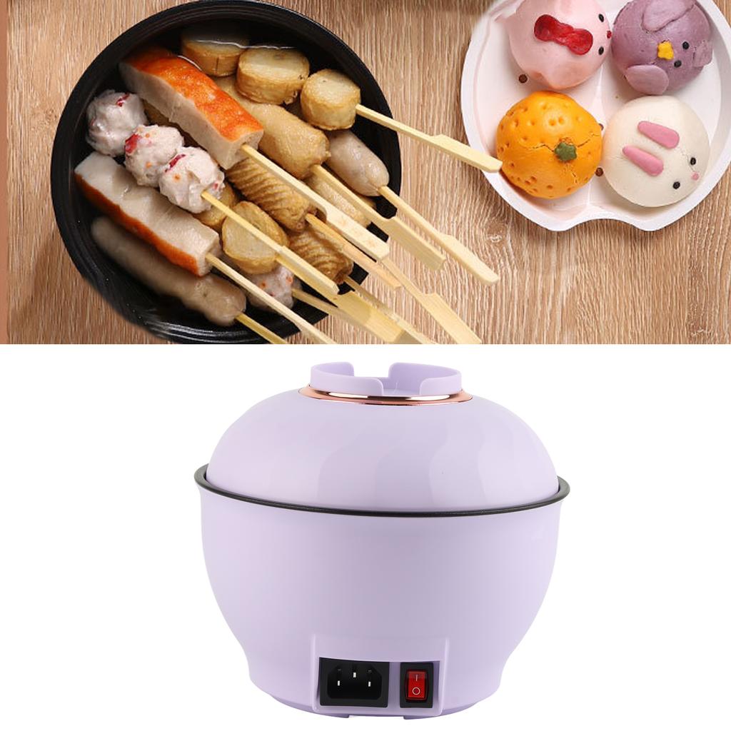 Elektrisk nudelkastrull Multifunktionell Snabb Uppvärmning Mini Bärbar Elektrisk Hot Pot för Hushållsstudent