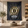 Arazzo Decorativo, Arte da Parete Stampato Boston Bruins, Appeso a Parete Leggero per Sfondo Camera da Letto