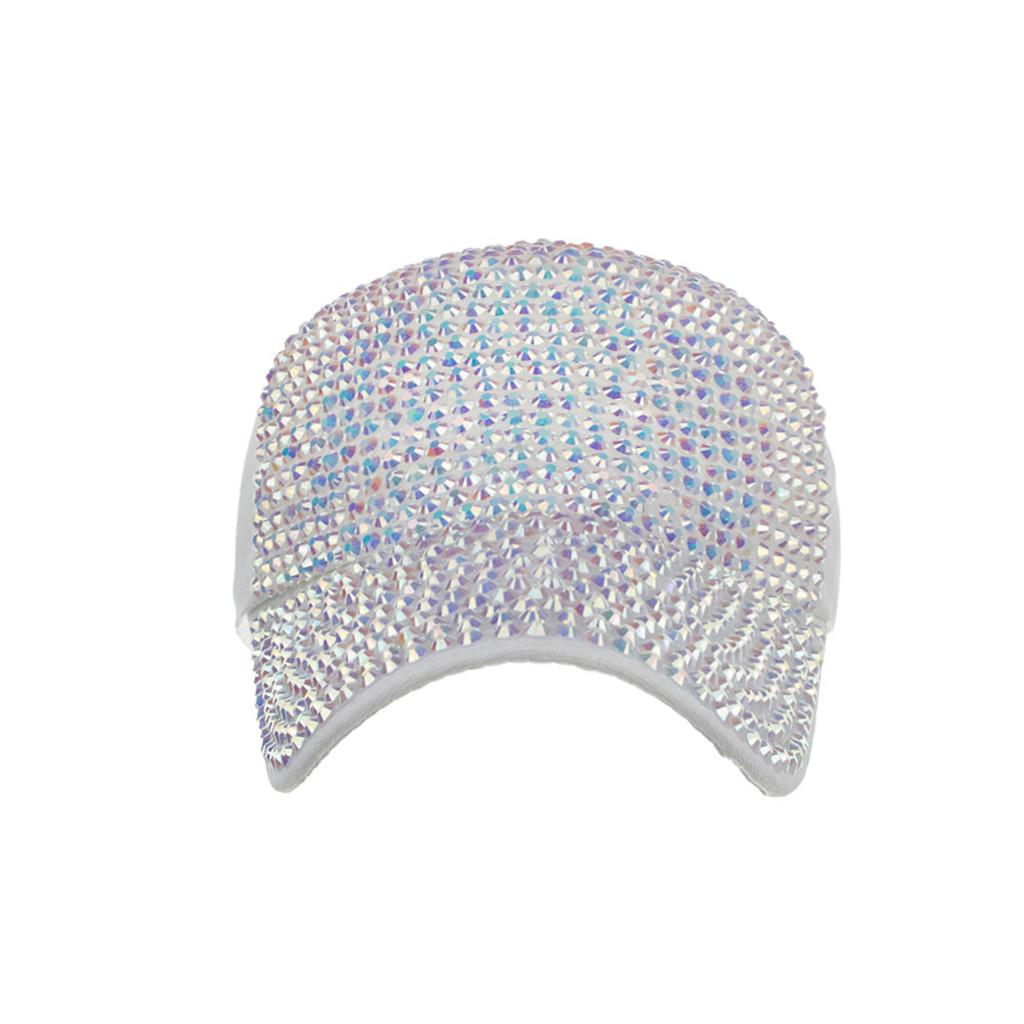 Men Women Baseball Caps Fashion  Cotton Cap Star Rhinestone Cap