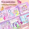 Cărticică magnetică silențioasă Little Pony: Jucărie Educativă Autocolant Extra-Mare de Îmbrăcat