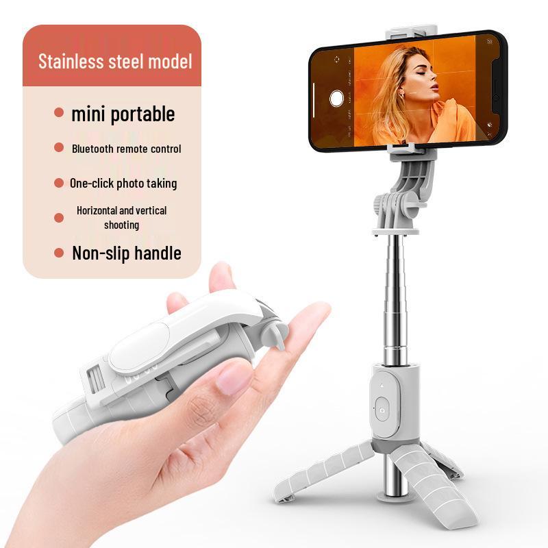 Q11 Bluetooth Selfie Stick & Tripod: Mobile Phone Remote Control, Multifunctional Aluminum Alloy Stand for Live Broadcasts.