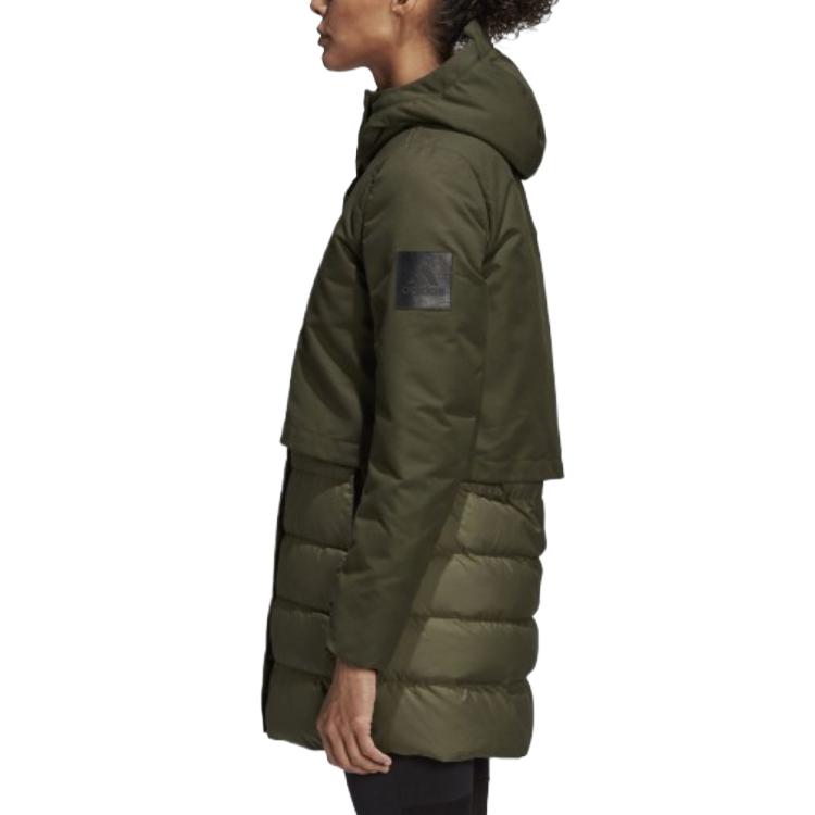Adidas Climawarm Warm Comfortable Waterproof Down Jacket Women Jacket Green CY8646