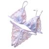 Lace Lingerie Set: Open-Crotch Bra & Thong, Sexy Two-Piece