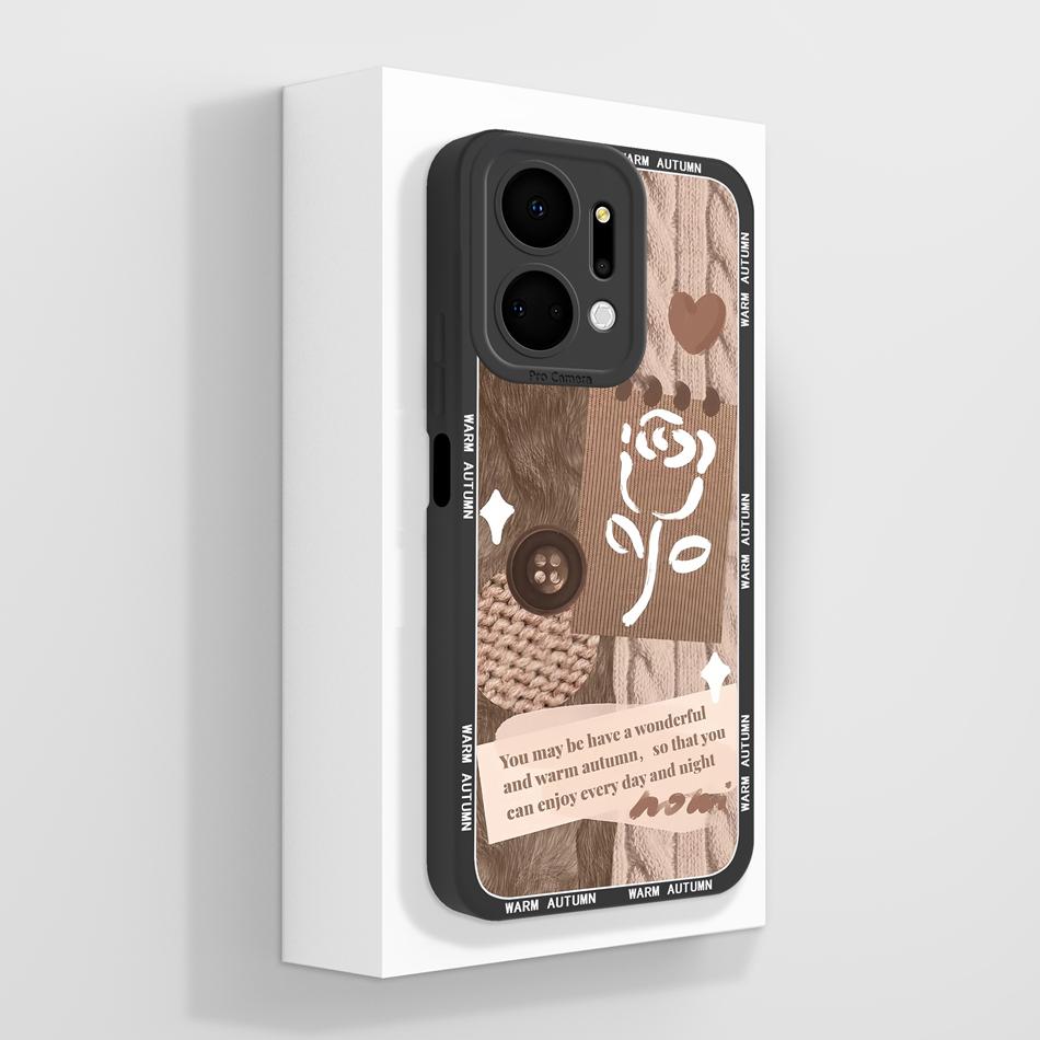 Für Honor X7 X7A X7C X7D X70 Hülle Anime Faule Katze Funda Für Honor X 7 Weiche Flüssigsilikon Handy-Rückseite Vollschutzhülle