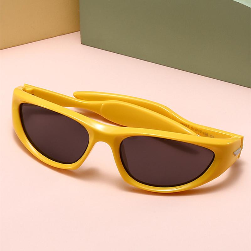 Kids UV Protection Sunglasses Fashion Sports Riding Silicone Frame Childrens Glasses 23087