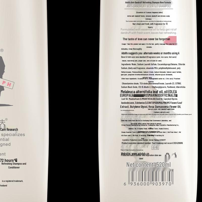 Adolfo Anti-Dandruff & Silky Shampoo 520ml Duo