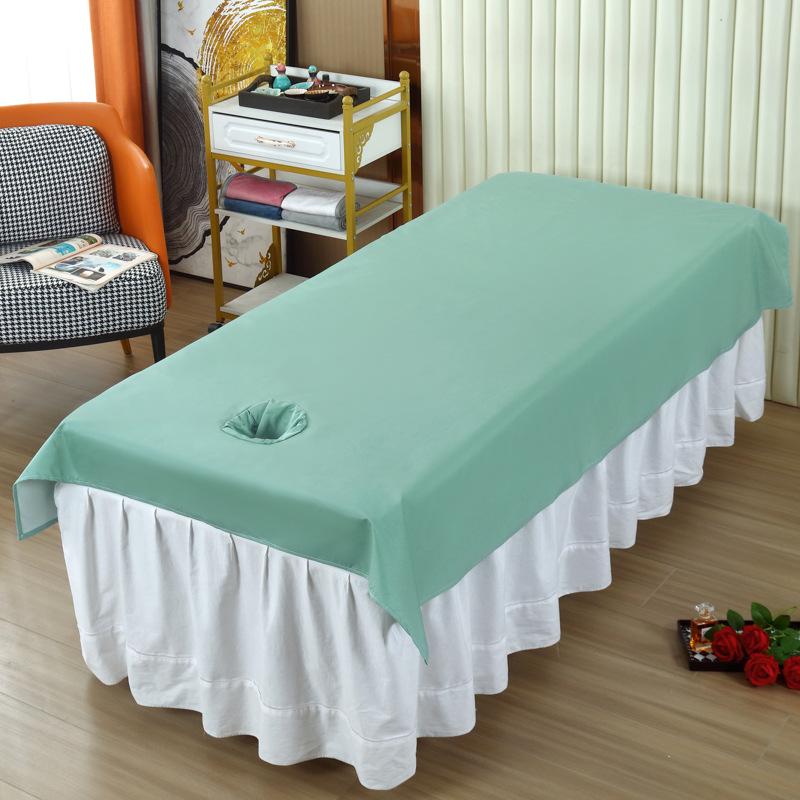 Waterproof & Oil-Proof Massage Bed Sheet with Face Hole - Anti-dirty, Large Size for Beauty Salon Therapy, Tuina, and Foot Treatments.