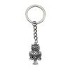 Pfauen Emaille Charms Eulen Schlüsselanhänger Vogel Anhänger Schlüsselring 28mm