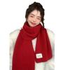 Gestrickter Schal im koreanischen Stil: Gemütlicher Winter-Nackenschal für Damen & Herren, einfarbig, warm & vielseitig.