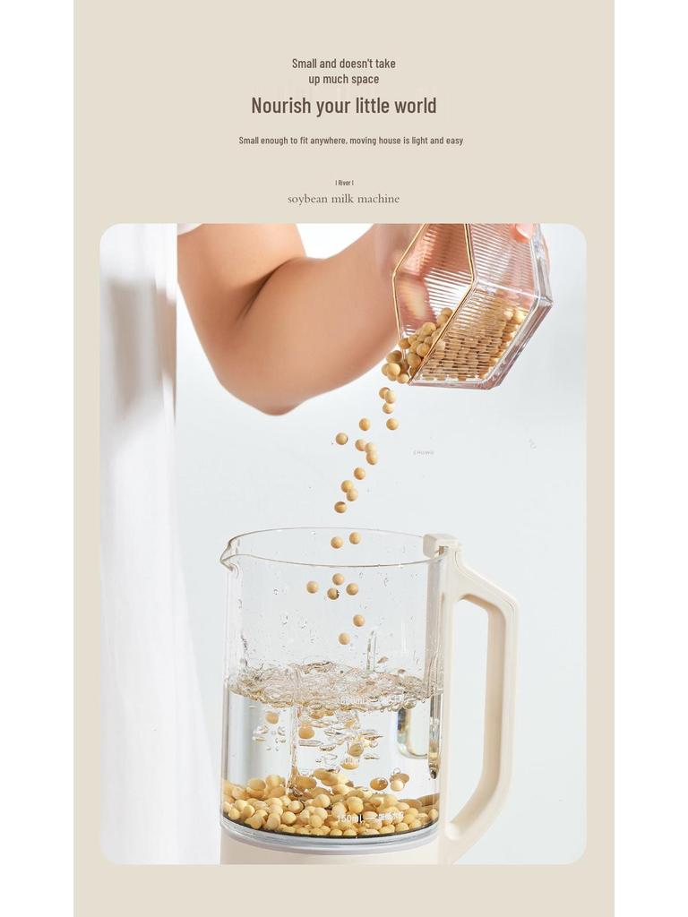 Multifunkční mixér na sójové mléko a potraviny - Automatický, Kompaktní, Nízkohlučný, Stroj na rozbíjení buněčných stěn bez filtru